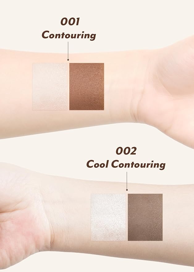 I'M MEME I'm Multi Stick Dual | Two Shade Shading and Highlighting Matte Finish | Suitable for Beginners Portable Size | 001 Contouring