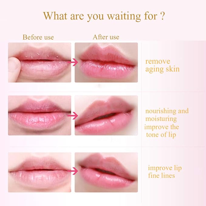 Lip Mask, 30PCS Collagen Crystal Pink Lip Care Gel Pads Treatment, Moisturizing Anti-Wrinkle Anti-Aging Firm Hydrate Lips, Remove Dead Skin Moisture Essence Make Your Dry Lip Attractive Sexy