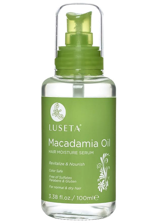 Luseta Macadamia Oil Hair Moisture Serum Nourishing & Revitalizing for Normal and Dry Hair 3.38oz