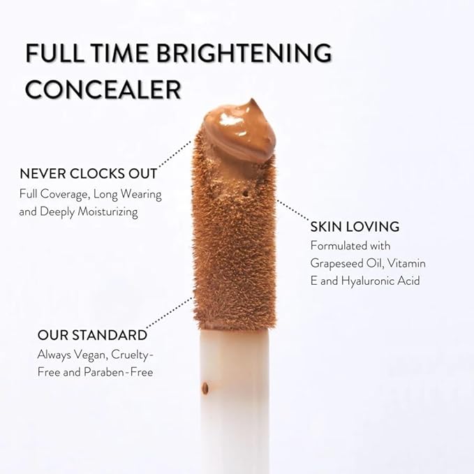 Mented Cosmetics Full-Time Eye Brightening Concealer for Women, Lightweight Full-Coverage Eye Makeup Concealer, Under Eyes Make Up Corrector, Blemishes & Contour, Hustle