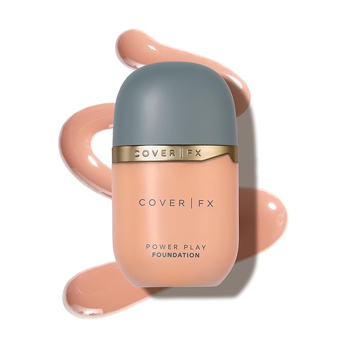 COVER FX Power Play Foundation - Shade L2 - Buildable Full Coverage - Waterproof Sweat-Proof Transfer-Proof - Natural Matte Finish - All Skin Types