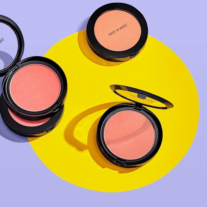 wet n wild Color Icon Blush, Effortless Glow & Seamless Blend infused with Luxuriously Smooth Jojoba Oil, Sheer Finish with a Matte Natural Glow, Cruelty-Free & Vegan - Pearlescent Pink