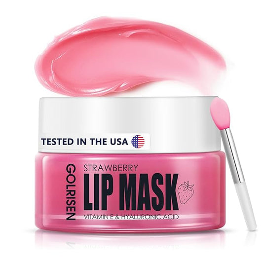 Lip Mask Hydrating - Plump & Repair Dry Lips | Lip Mask Overnight - Infused with Hyaluronic Acid & Vitamin E | Lip Sleeping Mask - Wake Up to Soft, Smooth Lips, 0.7 oz