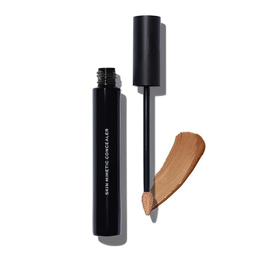 MAKE Beauty Skin Mimetic Concealer Buildable Medium Coverage Hydrating Concealer for Dark Circles Spot Concealing Brightening Crease-Free, Including Mature Skin. Radiant Finish. 15 Tan Deep Warm