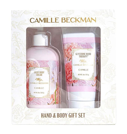 Camille Beckman Hand and Body Duet Set, Silky Body and Glycerine Hand Cream, Camille