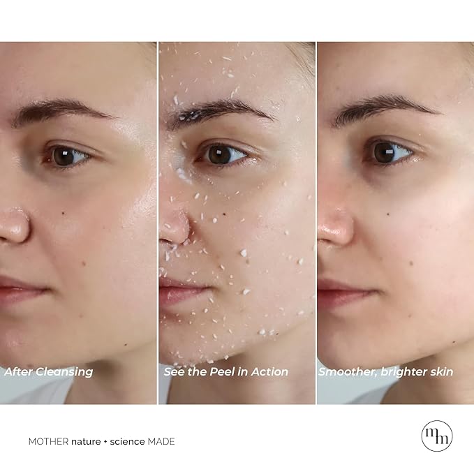 MOTHER MADE LHA Green Tea Exfoliating Aqua Peel Gel, Pore Care, Gentle Facial Exfoliator, Dead Skin Remover, Natural Cellulose for Peeling, Vegan, Korean Skincare, 2 Pack (100ml / 3.38 fl.oz)