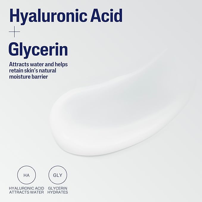 Cetaphil Daily Hydrating Lotion for Face, With Hyaluronic Acid, 3 fl oz, Lasting 24 Hour Hydration, for Combination Skin, No Added Fragrance, Non-Comedogenic