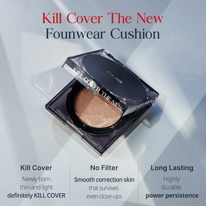 CLIO Kill Cover The New Founwear Cushion Refill Included (15g*2, 1.5 FAIR)
