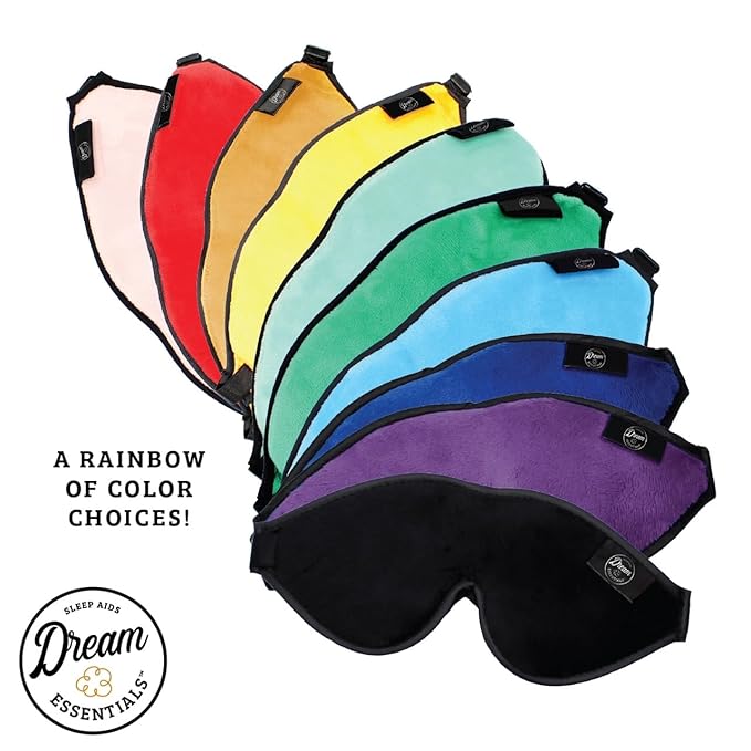 Wild Essentials® Escape Luxury Plush 3D Sleep Mask Kit with Molded Eye Cavities, Nose Bridge for Light Block, Soft Foam Cushion, Earplugs and Carry Pouch, Gift Set, Travel (Peacefully Pink)