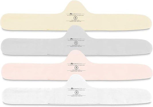 More of Me to Love Organic Cotton and Bamboo Bra Liner 4-Pack (Pearl White, Blush Pink, Stone Gray, Fawn Beige)