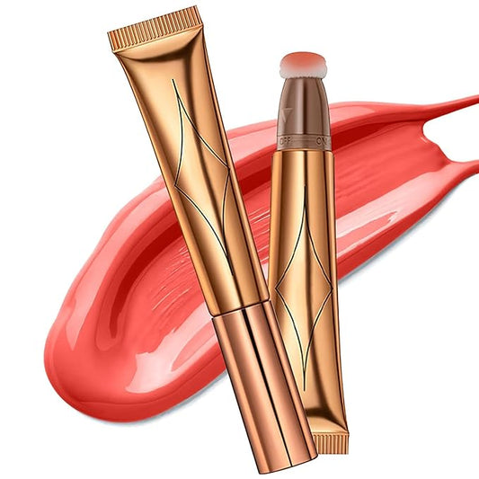 Contour Beauty Wand, Liquid Face Concealer Contouring Highlighter Blusher Stick with Cushion Applicator, Long Lasting Smooth Natural Matte Finish, Lightweight Blendable Super Silky Cream Contour Stick (03# Blush Peach)