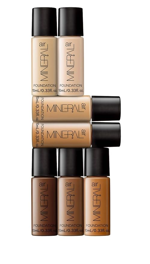 Mineral Air Four-in-One Foundation for Mineral Air Mist Device—Color, 10 ml, Travel Size - Light