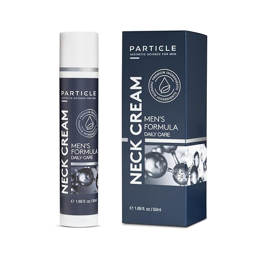 Particle Neck Cream for Men - Firming Cream, Lift and Moisturize The | Use on Saggy Skin or Turkey Anti Aging Triple Action with Collagen, Hyaluronic Acid, Retinol, 1 pack, 1.7 Fl Oz