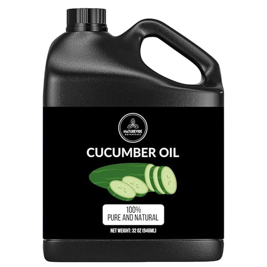 Naturevibe Botanicals Cucumber Oil 32 Ounces | 100% Pure and Natural | Great for Skin Care and Hair Care