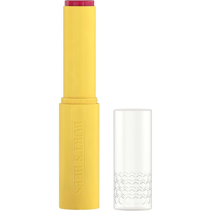 Burt’s Bees Back to School Gift Ideas, Tinted Boosted Balm, Cheeky Cherry, Hydrating Tinted Lip Balm with Vitamin C, E, and F Core, 24 Hour Lip Moisturizer, 100% Natural Origin, 1 Count, 0.16oz