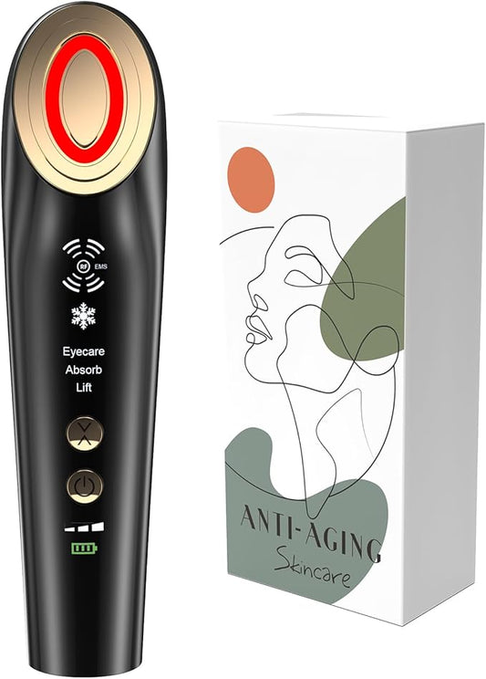 Radio Frequency Skin Tightening Machine for Face - Facial Neck Anti-Aging Device Microcurrent Lifting Massager Wrinkle Reduction Firming, and Toning - Advanced Technology for Aging Issues