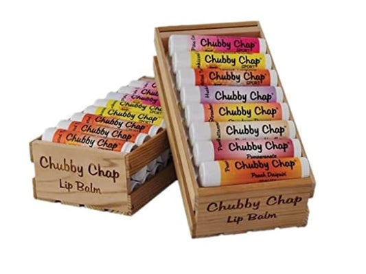 Three (3x) Large Jumbo Chapstick Natural Chapstick - 1/2 Ounce Lip Balm (Candy Cane)