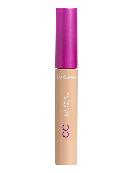 Lumene Under Eye Concealer - CC All-Over Hydrating Concealer with Medium Coverage - Multi-Tasking Under Eye Makeup Infused with Hyaluronic Acid with a Skin-Like Finish - 2 Medium (0.3 fl oz)