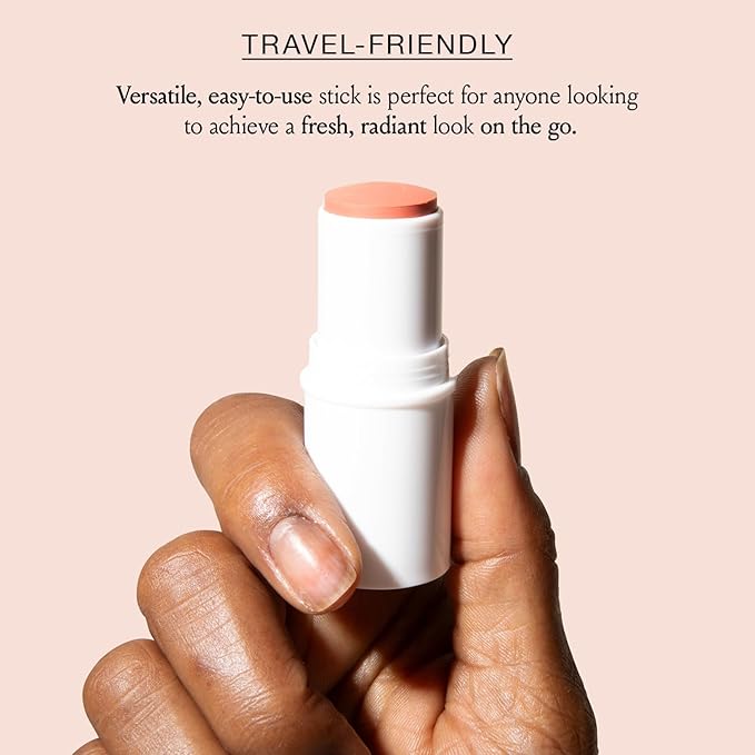 BOOM Beauty Boom Stick Golden Peach: 3-in-1 Cream Blush Stick for Eyes, Lips & Cheek, Long-Wearing Blend & Build Color Vegan Lipstick Pen for All Skin