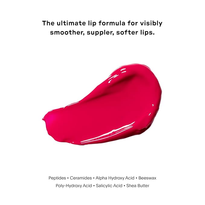 U Beauty The PLASMA Tinted Lip Compound Anti-Wrinkle & Anti-Aging Treatment - Shimmery Plumping Lip Gloss with Hyaluronic Acid, Shea Butter, Salicylic Acid & Peptides to Deeply Hydrate,Flush - 15 mL