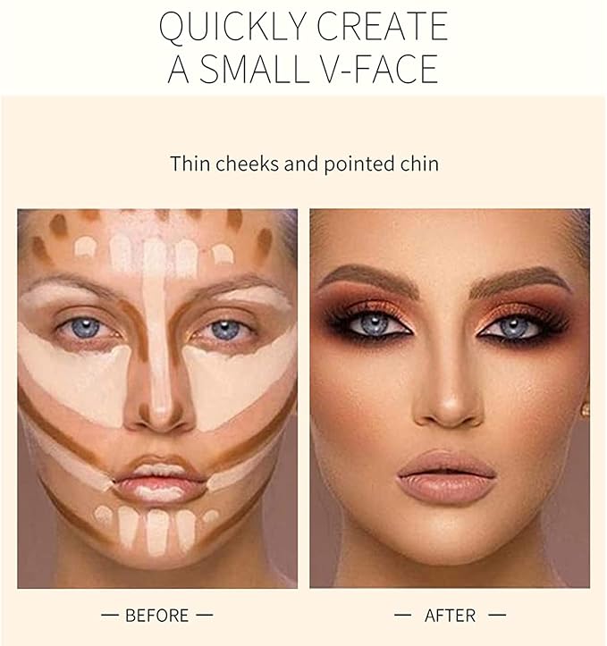 Double-End Contour Highlighter Stick Contour Stick, Face Highlighter, Contour Makeup Contouring Sticks Cream Concealer (5)