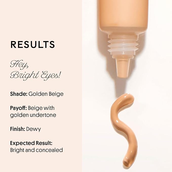 Winky Lux Peeper Perfect Under Eye Concealer, Makeup & Eye Brightener, Full Coverage Concealer for Dark Circles, Color Corrector & Eye Primer With Collagen, Hyaluronic Acid & Vitamin E (Golden Medium)