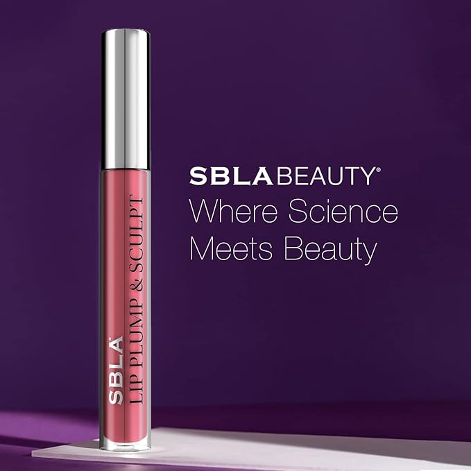 SBLA Beauty - Double The Plump - Lip Plump & Sculpt 11 Fl Oz / 325ml - Lip Plumper - Fuller & Firmer Lips, With Hyaluronic Acids & Peptides - Instantly Plumps, Enhances Hydrates, Reduces Fine Lines