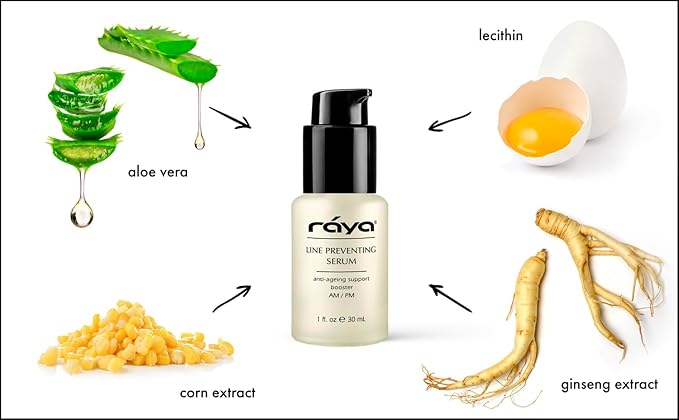 RAYA Line Preventing Serum (507) | Active, Anti-Aging Facial Treatment for All Skin | Helps Reduce Fine Lines and Wrinkles