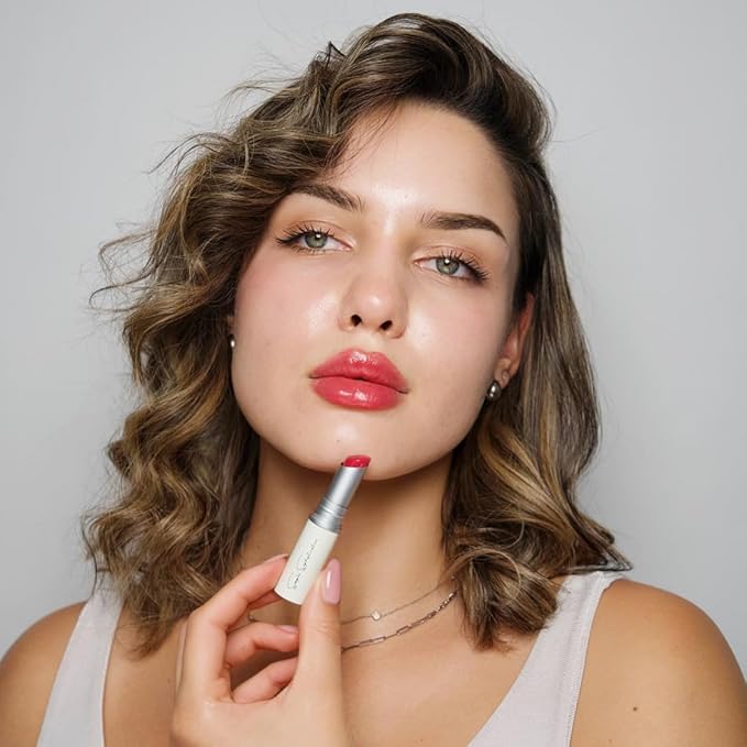 Natural Lip Balm - 100% Grass-fed Beef Tallow, Argan Oil, CoQ10, Astaxanthin, Hyaluronic Acid - Moisturizing, Organic - Made in USA (Cool Rose)