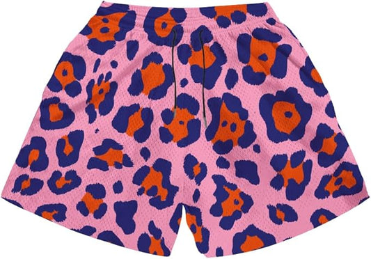 Fashion Funny Animal Printing Swim Trunks 5 inch Inseam Quick Dry Active Board Shorts for Men