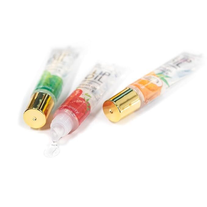 HerMINE Nourishing Lip Oil with Argan Oil & Vitamin E Clear Long Lasting Hydrating Lip Moisturizing Gel 15g / 0.52oz (Argan Oil)