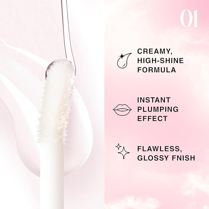 Lip Plumper Gloss Lip Job - Plumping Lip Gloss with Glossy Finish - Lip Pump Gloss with Hydrating & Smoothing Formula - 0.14 Fl Oz (Aura Breeze)