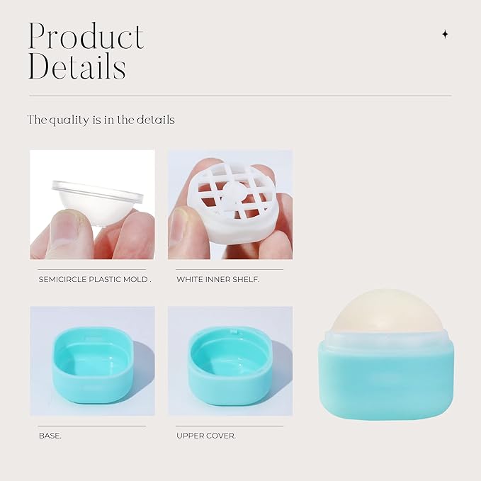 0.25 oz（7g） Empty Lip Balm Square Containers Tubes Lipstick 12 Pieces for Make Natural Lip Balm Lip Care - DIY & BPA FREE (Blue)