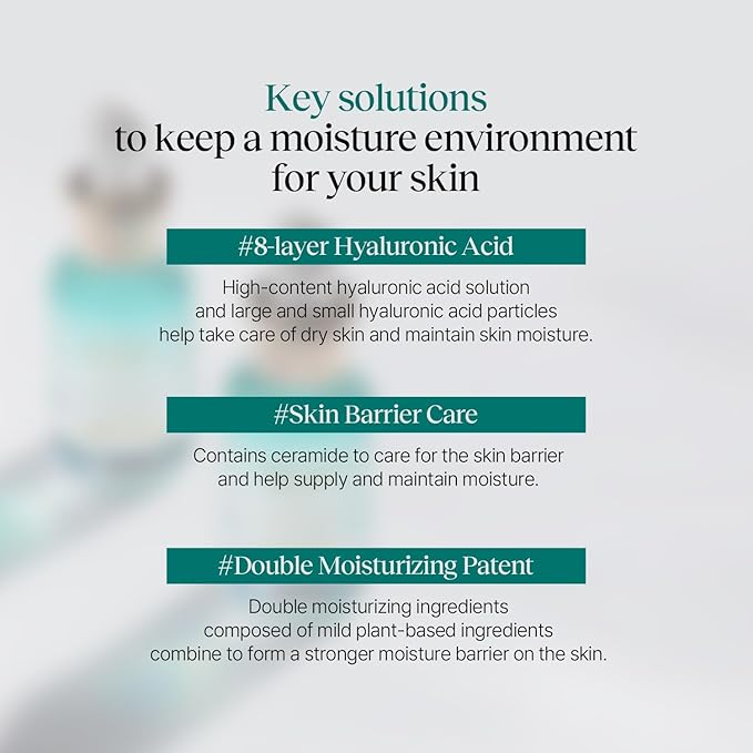 Multi Hyaluronic Hydrating Ampoule 30ml / 1.01 fl oz – Korean Skincare Nourishing Serum with 85% Hyaluronic Acid, 8-Layer Hydration Technology, Ceramides & Panthenol for Deep Moisture Care