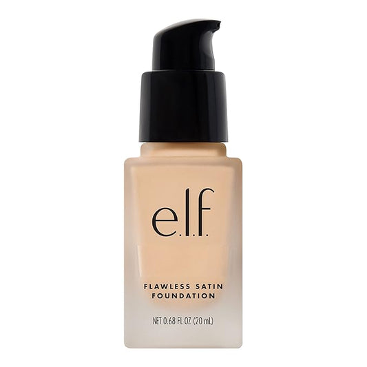 e.l.f. Flawless Finish Foundation, Lightweight & Medium Coverage, Semi-Matte Finish, Light Ivory, 0.68 Fl Oz (20mL)