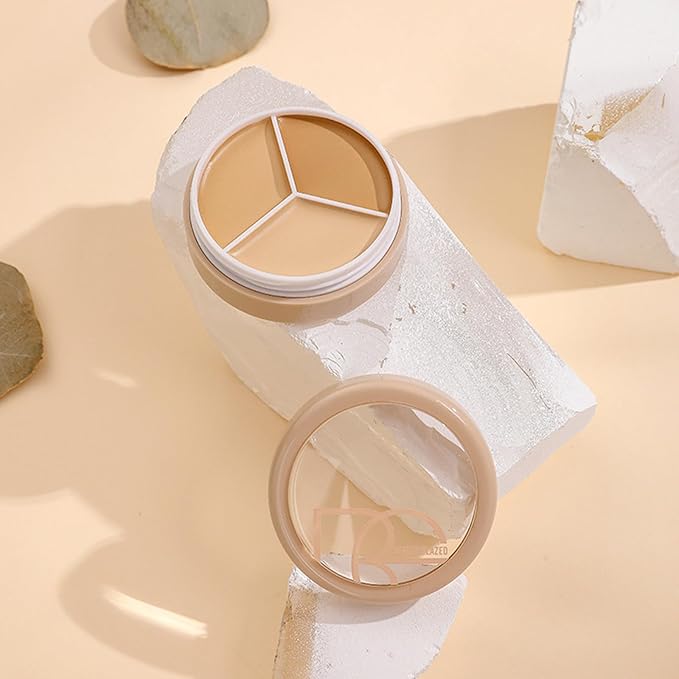 Foundation Concealer Palette + Color Corrector Palette, Light Color Combination Cosmetics Cream Highlighting Palette, Cover Dark Circles, Bruises, Age Spots, Blemish, Vegan & Cruelty Free