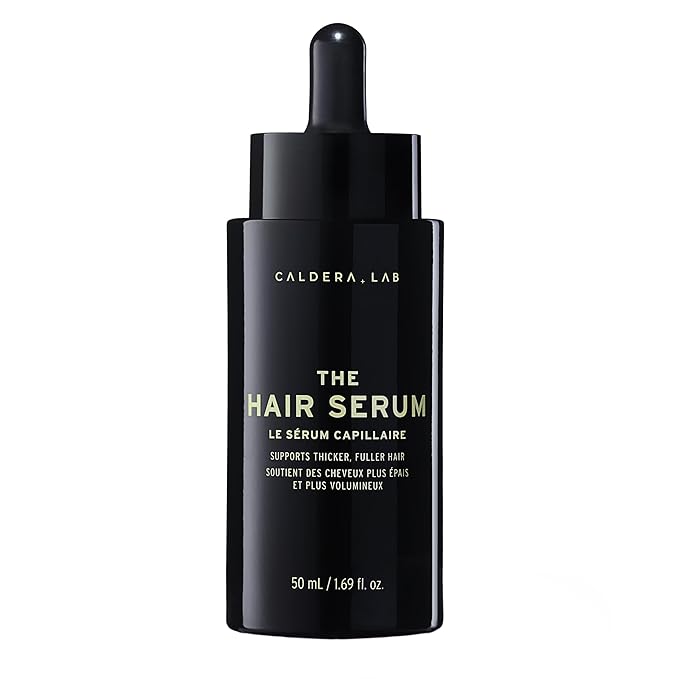 Caldera + Lab The Hair Serum | Men’s Thickening Serum for Thinning & Receding Hair, Supports Fuller & Stronger-Looking Hair, Dermatologically Tested - All Hair Types