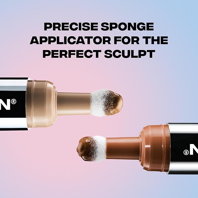 Sacheu Liquid Contour STAY-N Long Wear Cream Contour Makeup — Long Lasting, Blendable, & Lightweight Formula — Vegan & Cruelty-free, Giving Fierce