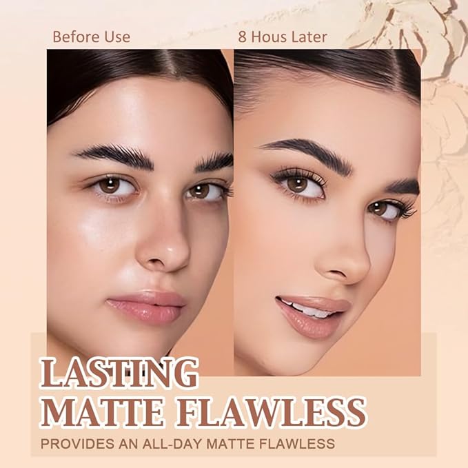 evpct Kaely Oil Control Pressed Face Powder, Get Smooth Flawless Fine Lines and Lightweight Finishing Foundation, Control Shine Long Lasting Waterproof Face Setting Powder Cosmetic, 07 True Beige