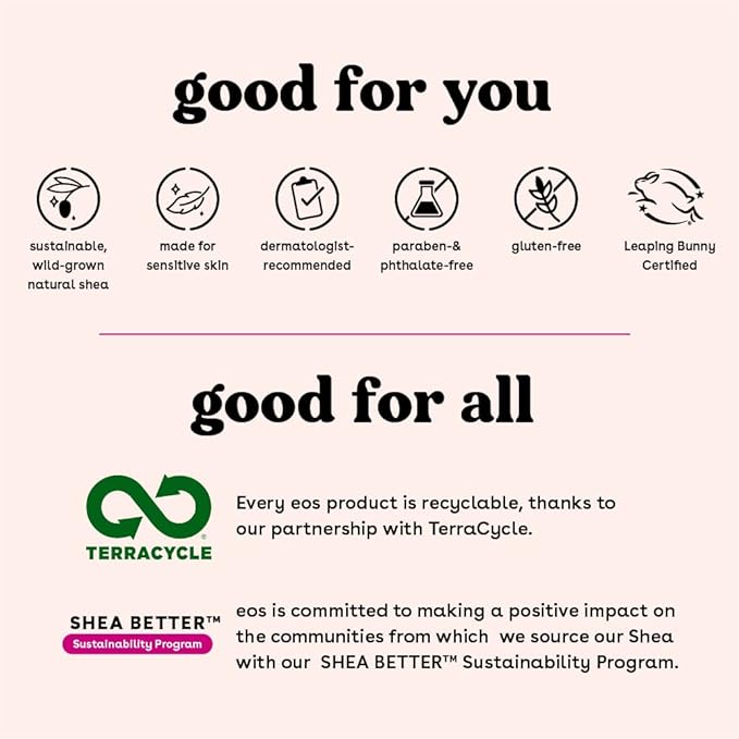 eos Sunset Sips Lip Butter Tube- Pink Lemonade, 24-Hour Moisture, Overnight Lip Mask, Lip Care Products, 0.35 fl oz