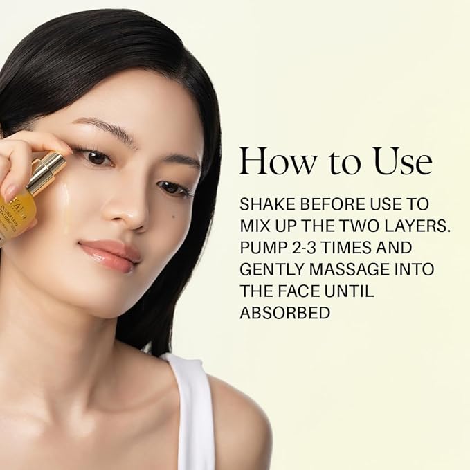 d'alba Piedmont Italian White Truffle Double Layer Revitalizing Serum, 100hr Hydration, Hyaluronic Acid and Centella Asiatica, Skin Firming and Tightening, Long-lasting Korean Skin Care (1.01 fl.oz)