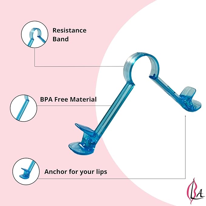 Lip Plumper Device | Non-Invasive Lip Plumping Device, Pain-Free | 60-Second Daily Exercise for Fuller Lips, Defined Jawline & Firmer Skin, MADE IN USA (Lavender)