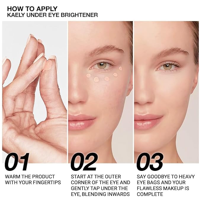 evpct 2Pcs Nude Pink under Eye Corrector Brightener Concealers for Older Women Dark Circles, under Eye Cream Pot Concealer Full Coverage Peach Color Corrector Makeup, Nourishing Waterproof