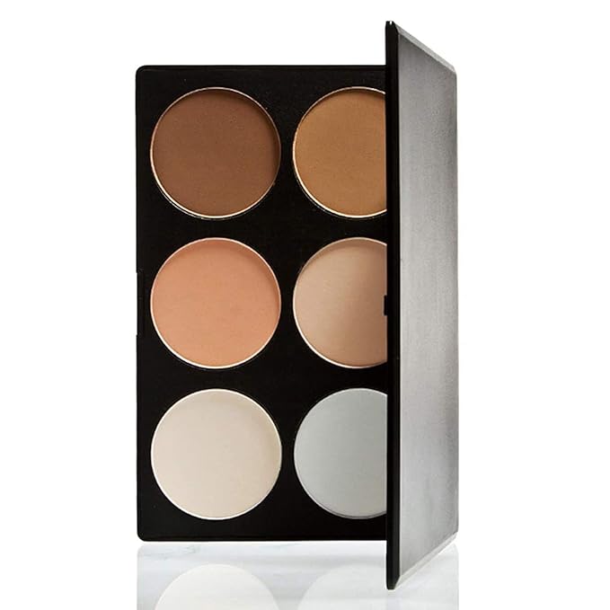Contour Face Powder Kit Base Foundation Corrector Palette Sleek Pigment Pro Pressed Powder Cosmetics Highlighting Contouring Bronzing Professional Beauty Make up Bronzer Pallet Brown