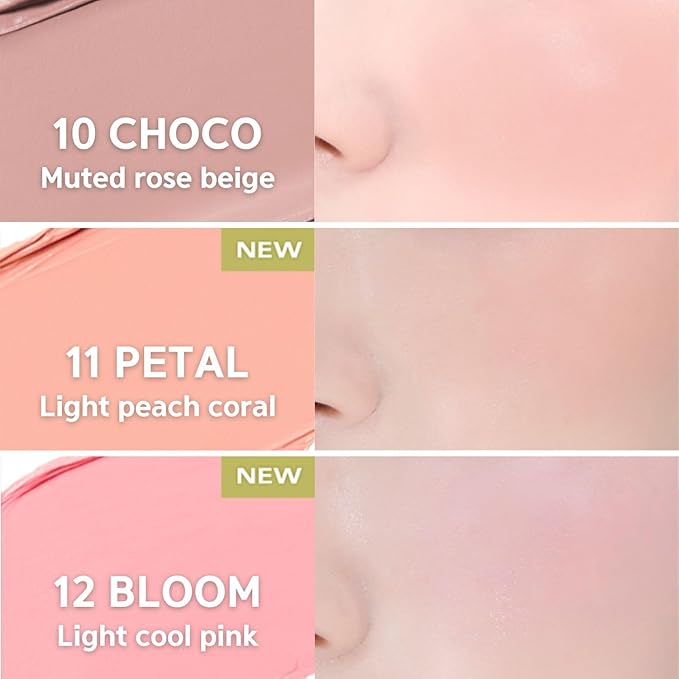 BBIA Ready To Wear Downy Cheek Cream Blush - Creamy Blendable & Buildable Blush Dewy Texture & Matte Finish High Pigment Longlasting Lightweight Natural Face Makeup (11 DOWNY PETAL)