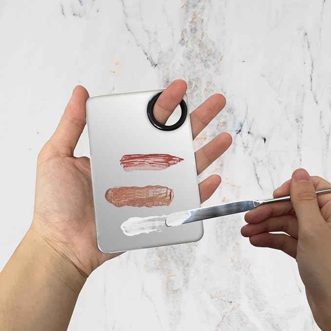 Korean Makeup Spatula Set, Professional Stainless Steel Makeup Spatula With Foundation Palette,Picasso Foundation Makeup stick Set