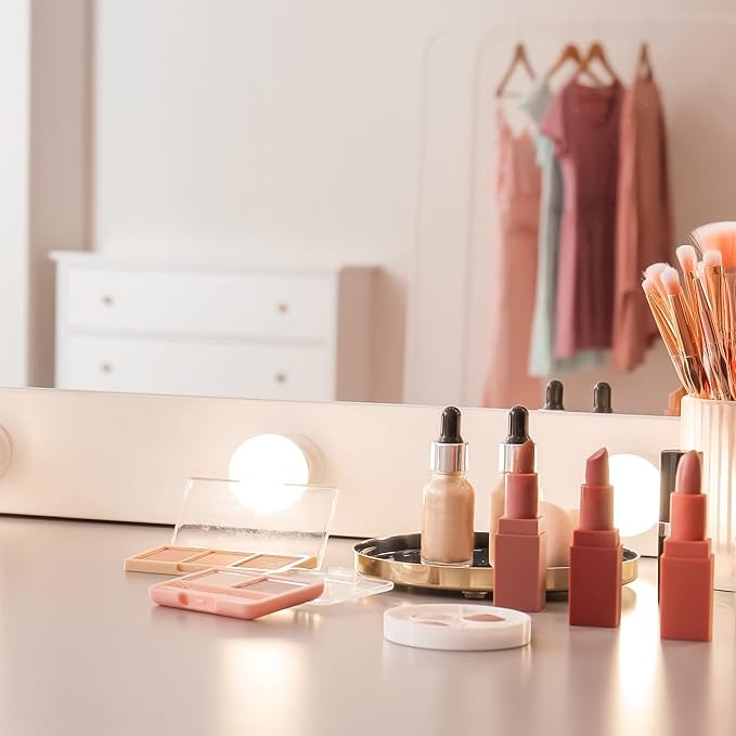 VOCOSTE 4 Pcs Makeup Spatula Mini Spoon, Eye Cream Massage Sticks Beauty Scoop, for Facial Cosmetic Face Cream, Moon Shape 2.13"x0.51", Rose Gold Tone