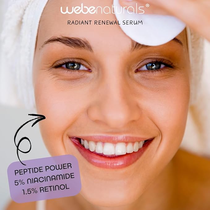 WEBE Naturals Snail Mucin Retinol 1.5% Radiant Renewal Serum | Niacinamide 5%, Vitamin C, Peptide Booster, Hyaluronic Acid & Zinc PCA | Anti-Aging Plumping Intense Moisture Lock, Glowing Smooth Skin