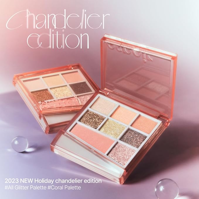 Espoir Real Eye Palette All New #4 Chandelier 0.17 oz | Multi-Use Long-Lasting Blendable 8 Colors Natural Glitter Soft veil matte Makeup Eyeshadow Palette for Various Makeup Looks | Korean Makeup