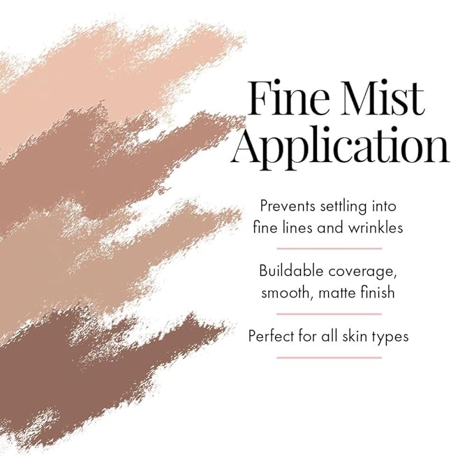 Jerome Alexander MagicMinerals AirTint Tinted Moisturizer AirBrush Spray Light Shade | Tinted Moisturizer Spray with Anti-Aging Ingredients | Fair